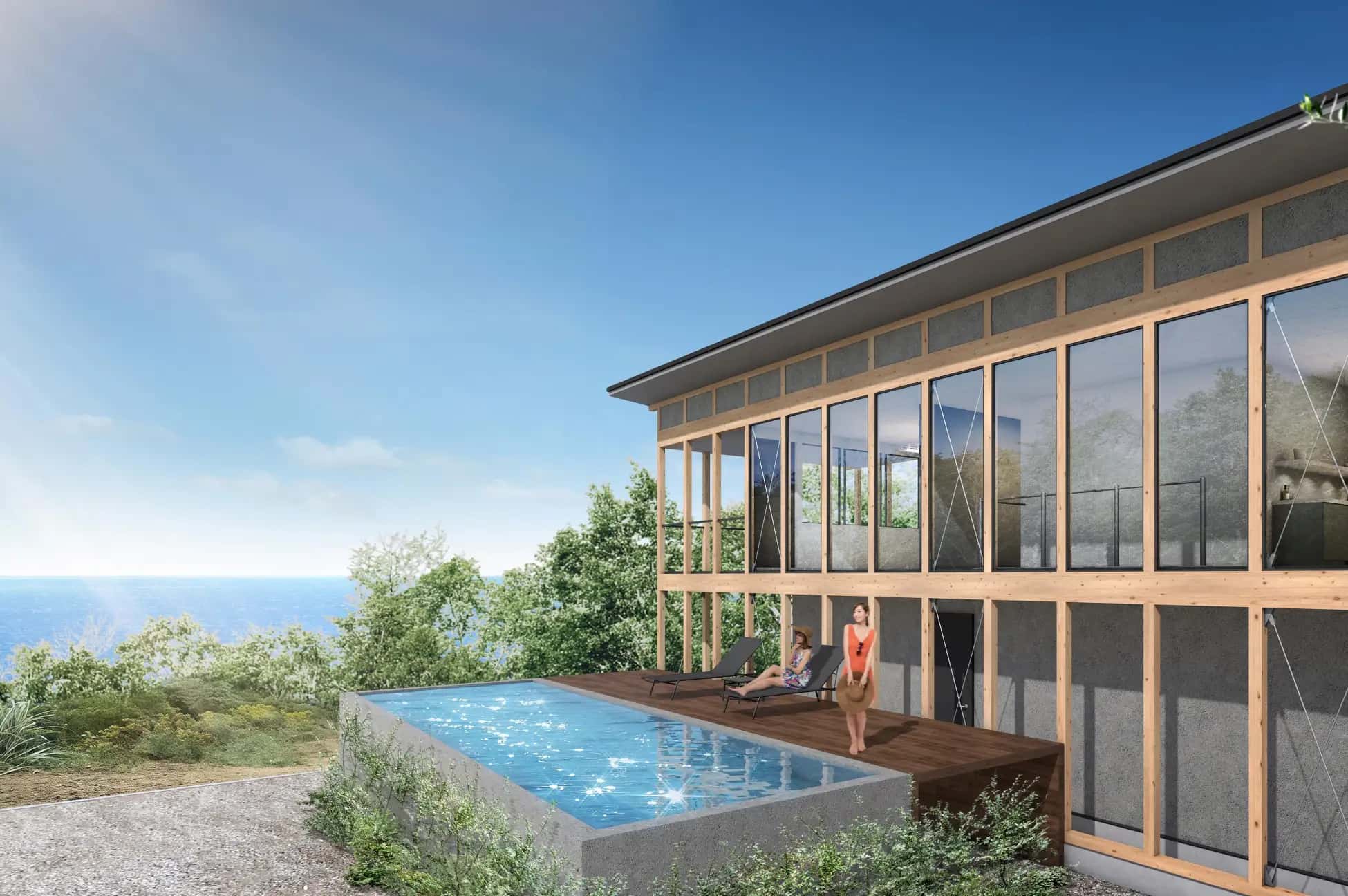 淡路島に1日1組限定プールヴィラ「POOL HOUSE」4月10日開業