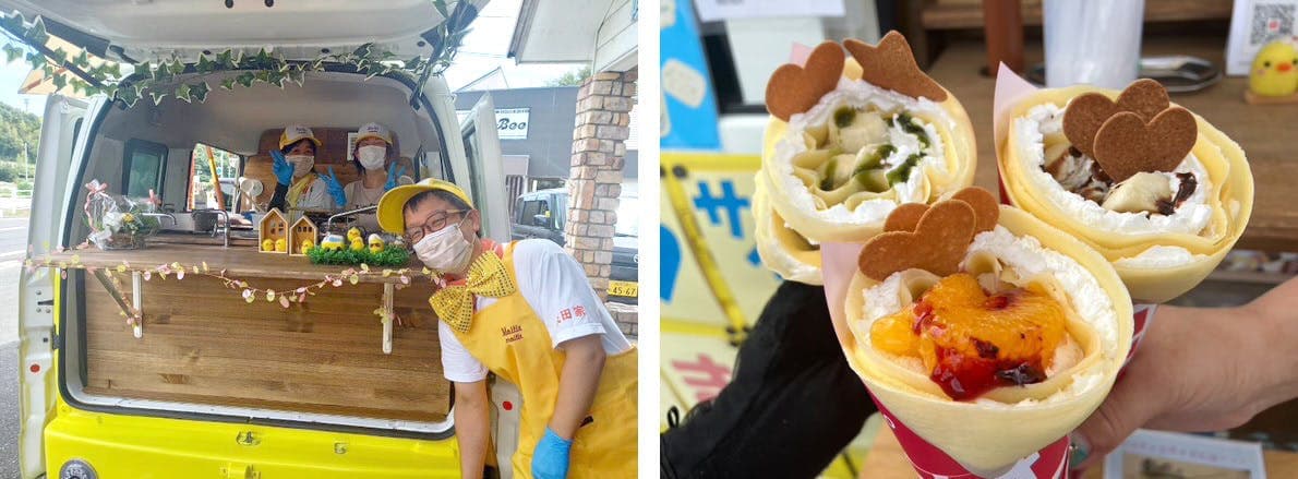 姫路・実法寺にクレープ店「モワティエ」オープン!キッチンカーから実店舗へのイメージ画像