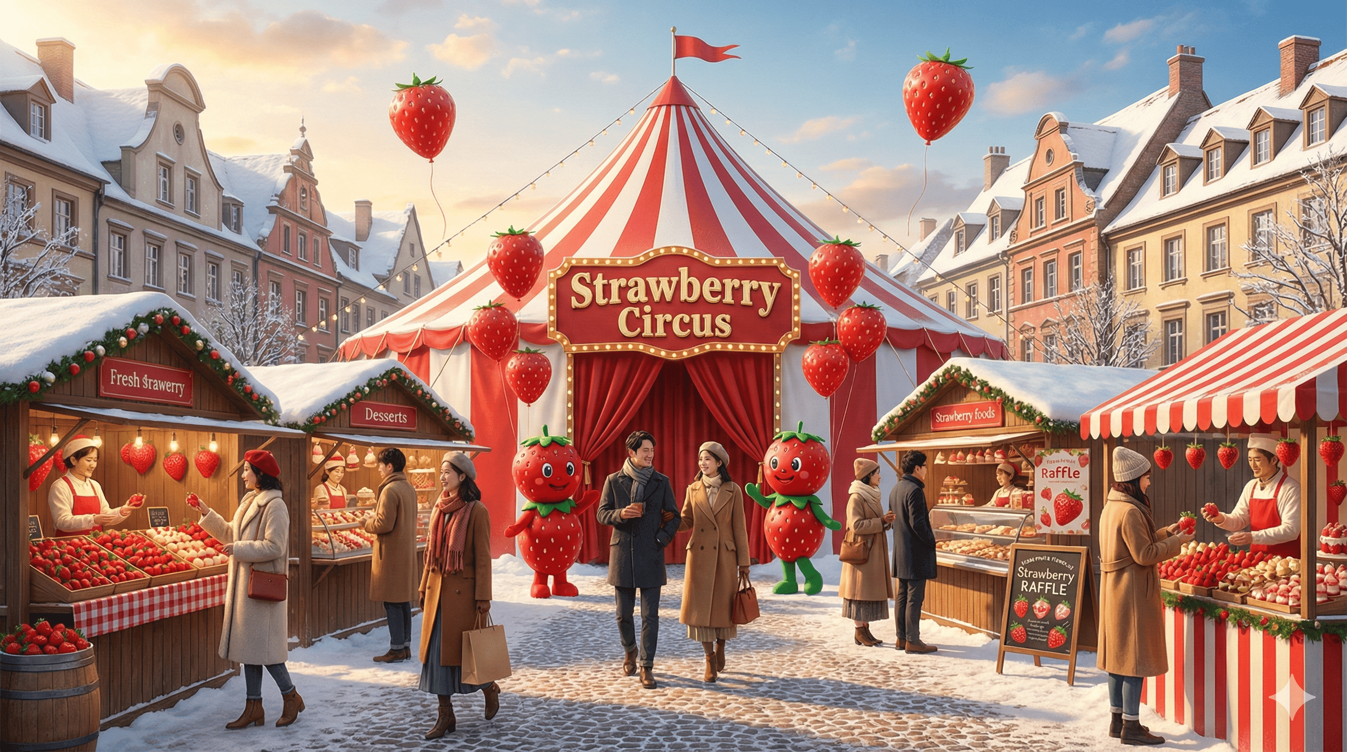 いちご好き必見!神戸フルーツフラワーパークで「いちごサーカス」開催のイメージ画像