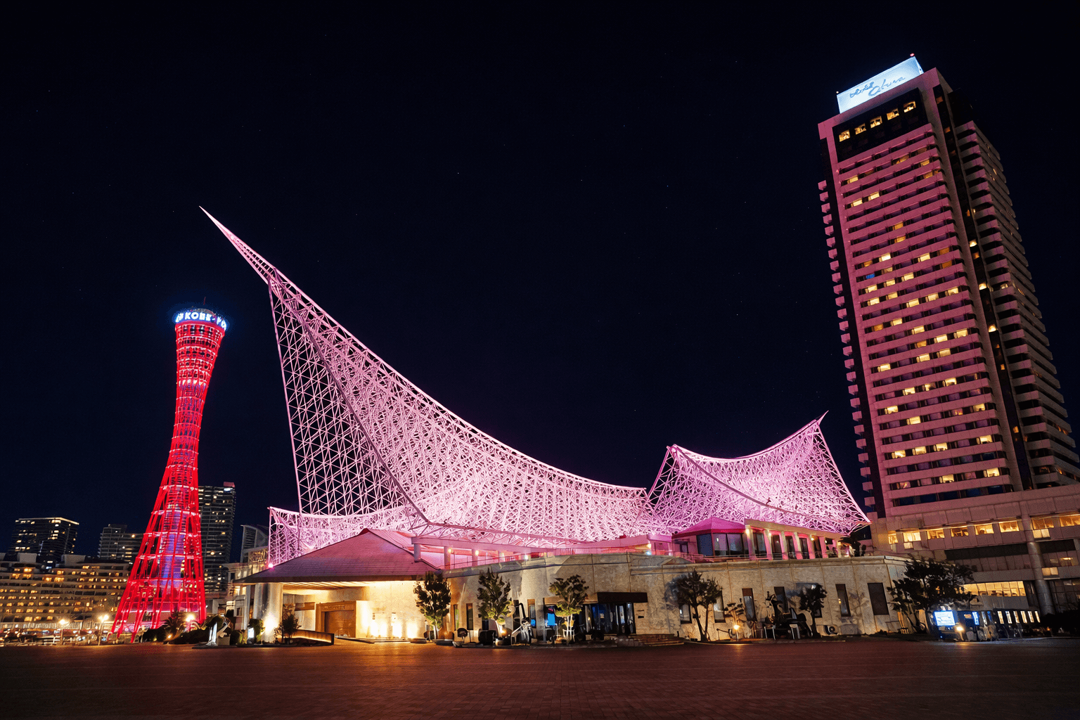 神戸メリケンパーク、バレンタインライトアップ2026開催のイメージ画像