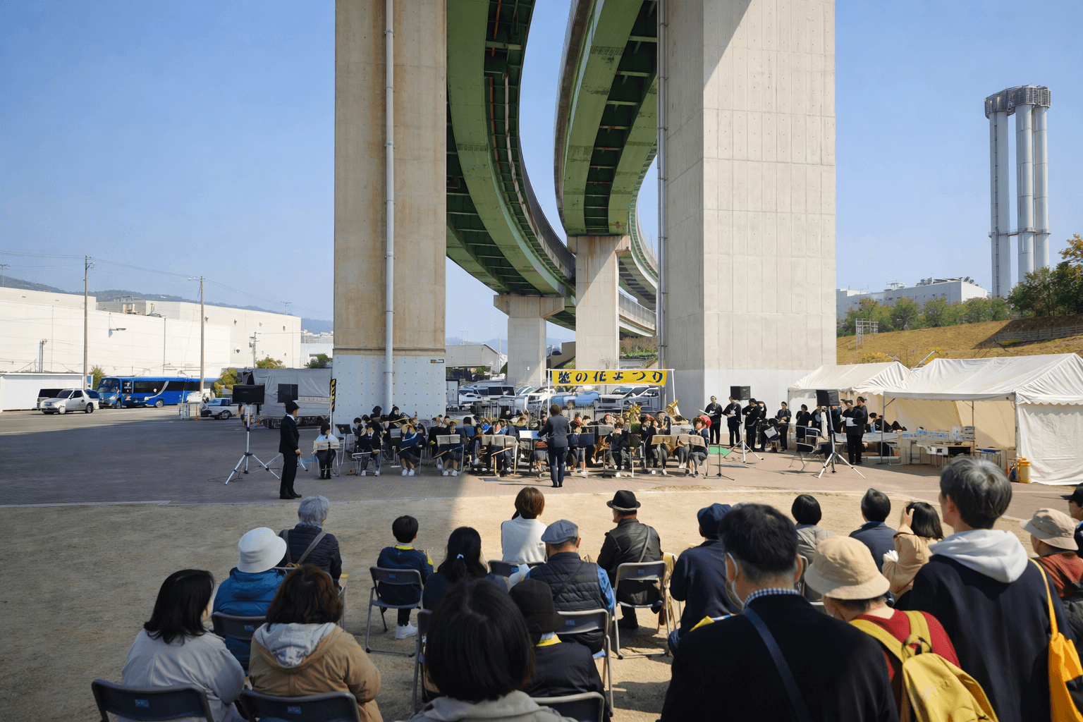 灘浜緑地 菜の花まつり 模擬店やビンゴで春の一日をのイメージ画像