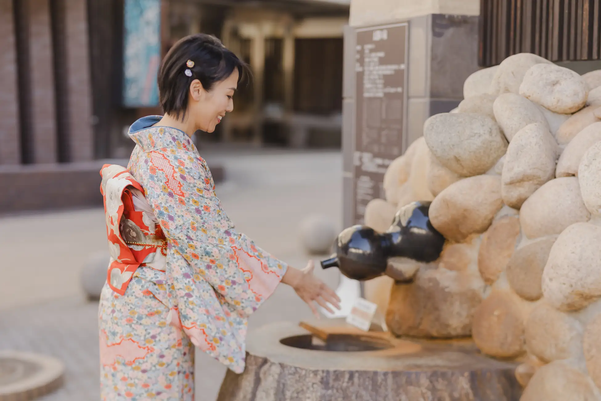 有馬温泉に着物文化の新拠点「折り鶴」4/3開業 - レンタル着物で街歩き体験のイメージ画像